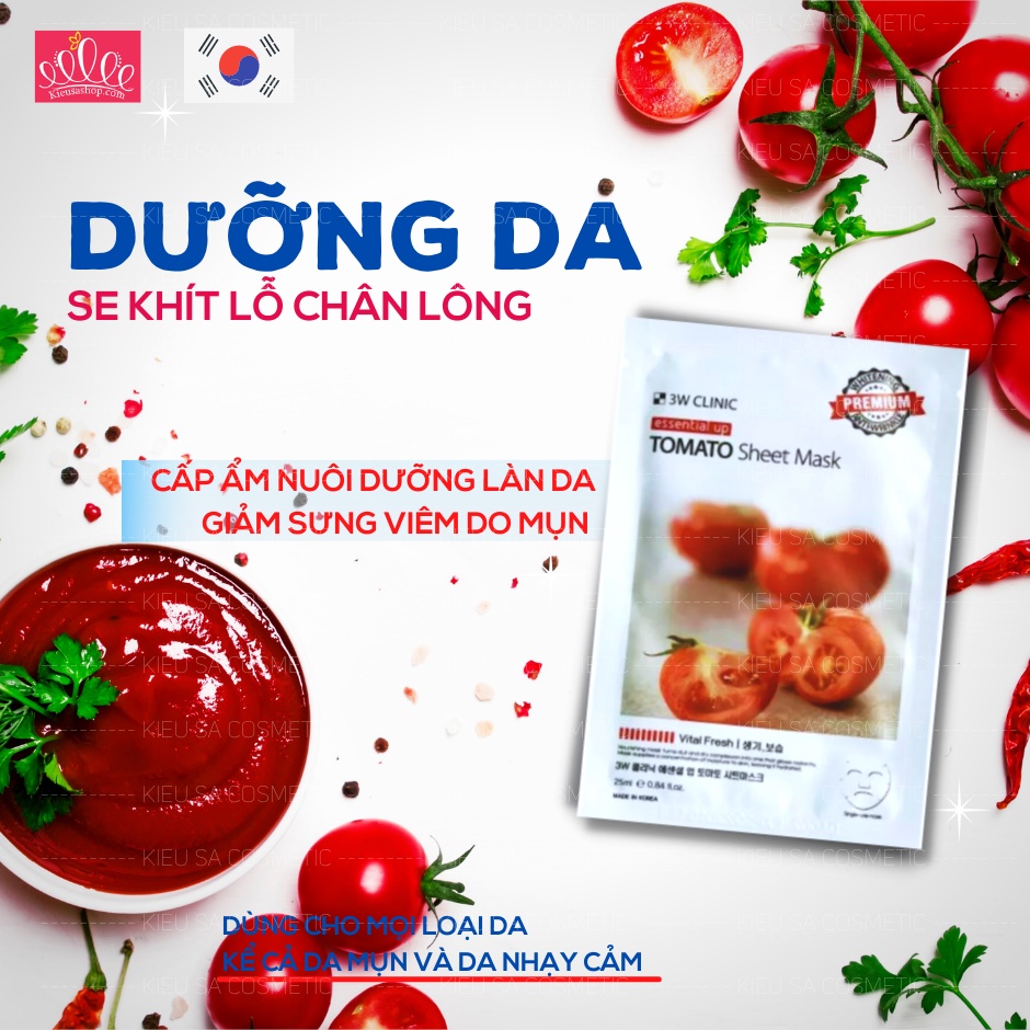 Mặt nạ cao cấp Hàn Quốc 3W Clinic Essential Up 25ml