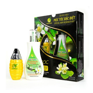 Bộ tinh dầu hoa bưởi đặc biệt (kích thích mọc tóc, ngưng gãy rụng, sạch gàu chỉ trong 45 ngày)