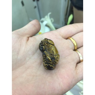 Tỳ Hưu thạch anh mắt hổ tự nhiên 100% size nhẫn