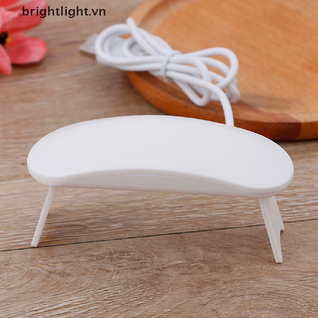 [Hàng mới về] Máy sấy móng tay đèn LED UV 6W màu trắng sạc USB tiện dụng