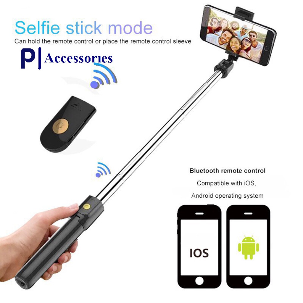 Gậy Tripod 3 Chân Selfie Stick-Kết Nối Bằng Bluetooth | BigBuy360 - bigbuy360.vn
