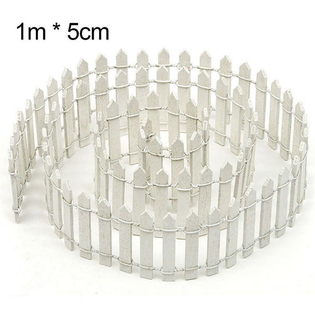 Hàng Rào Gỗ Mini 100x5cm Nhiều Màu Sắc Dùng Trang Trí Tiểu Cảnh