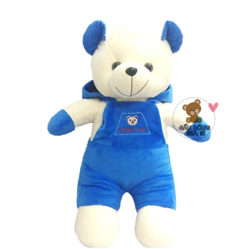 GẤU BÔNG TEDDY ÁO YẾM [50cm] THÚ NHỒI BÔNG TEDDY GIÁ RẺ