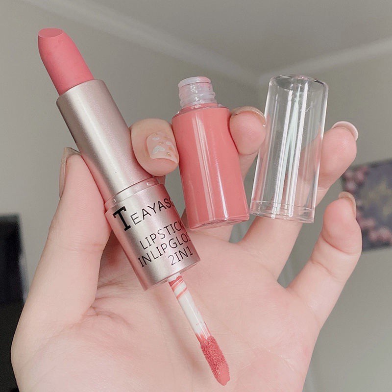 Son môi Teayason hai đầu không thấm nước lâu trôi chất lượng cao