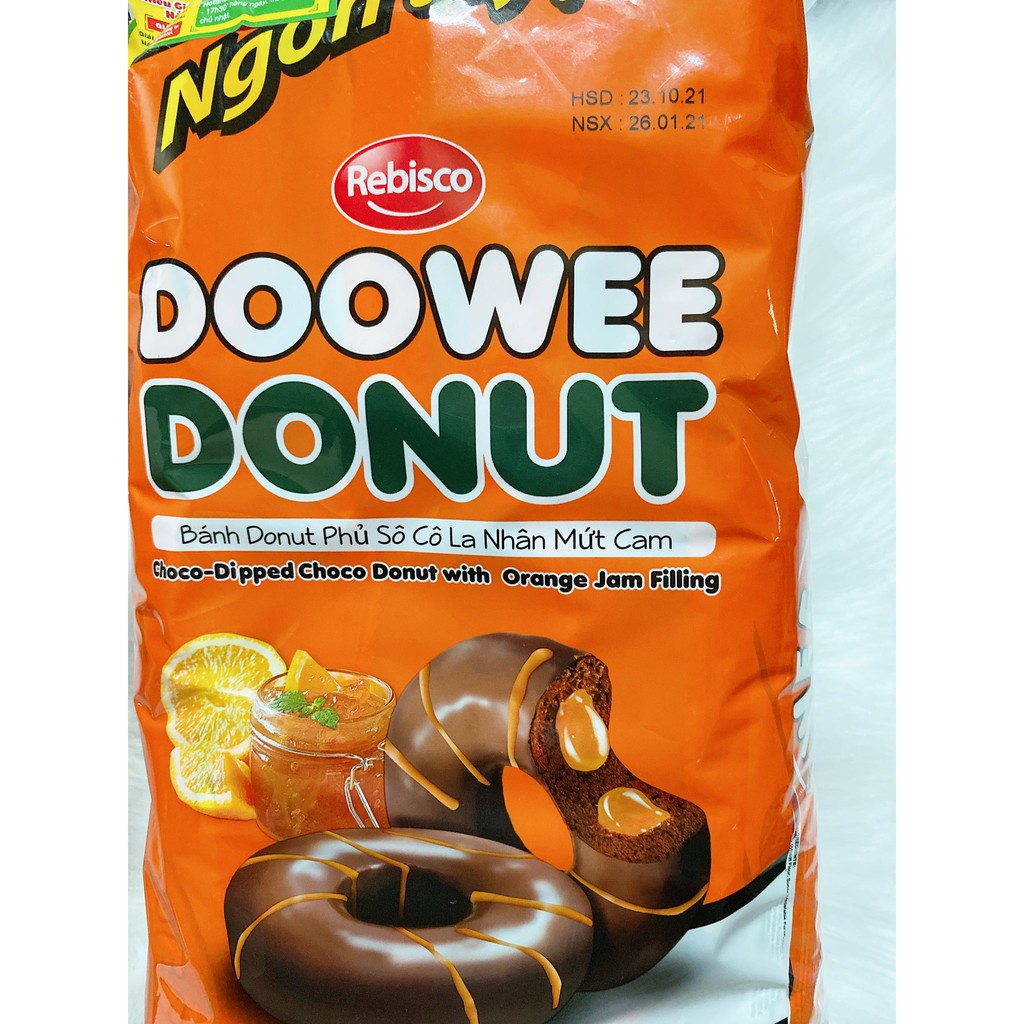 BÁNH DONUT DOOWEE SOCOLA NHÂN MỨT CAM