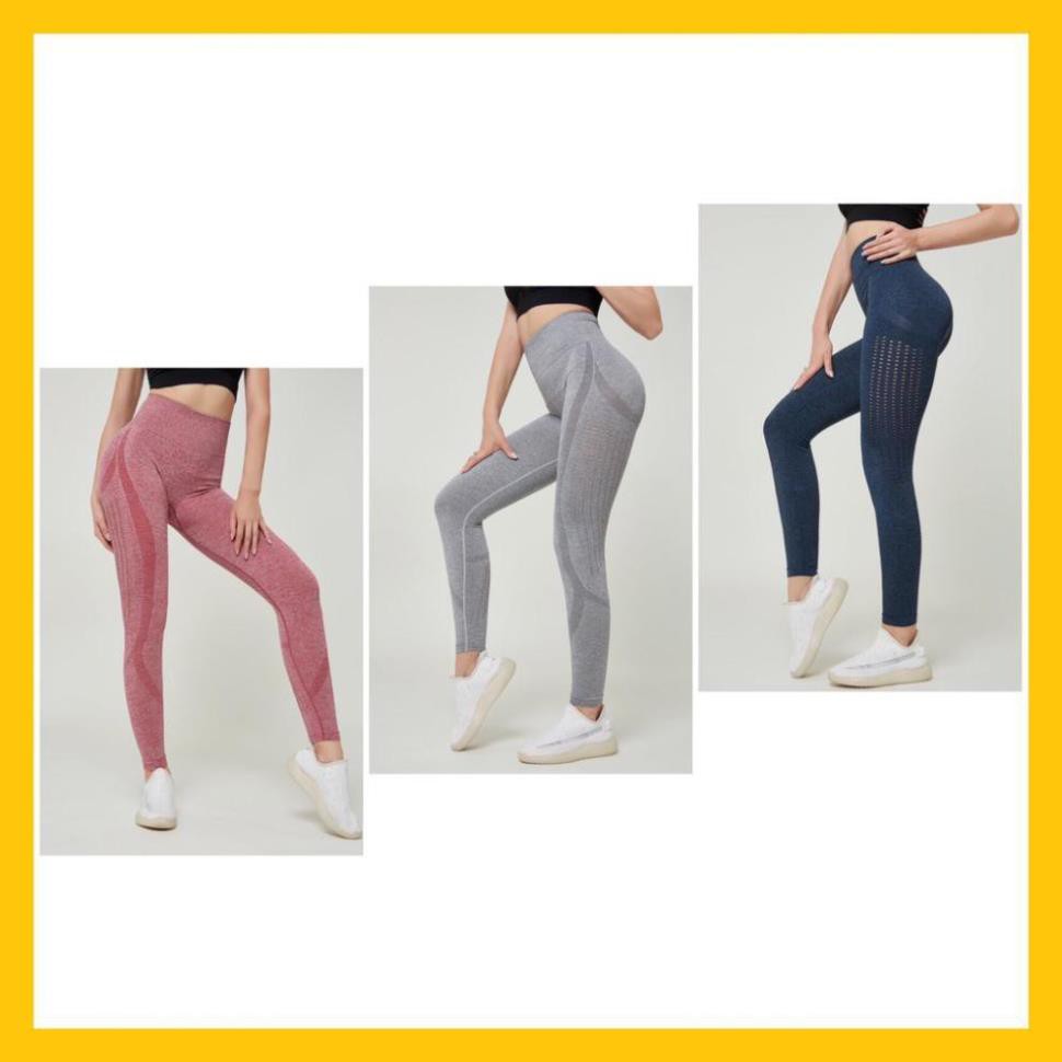 [EMMA] Quần Tập Gym Nữ Yoga [LEGGING] ECHT Đục Lỗ [ĐỒ TẬP]