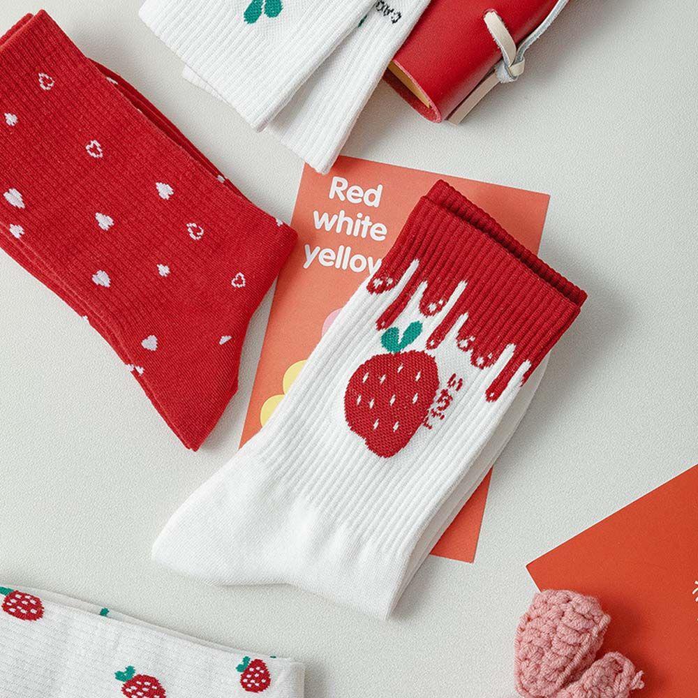 Vớ Cotton Họa Tiết Trái Cây Dễ Thương Phong Cách Harajuku Cho Nữ 1