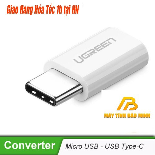 Đầu Chuyển Đổi USB Type C sang Micro USB Ugreen 30154 - Hàng Chính Hãng