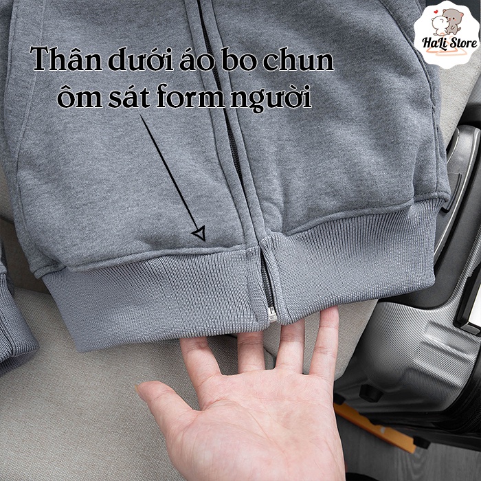 Áo khoác nỉ lót lông, áo hoodie nam nữ cao cấp lót lông