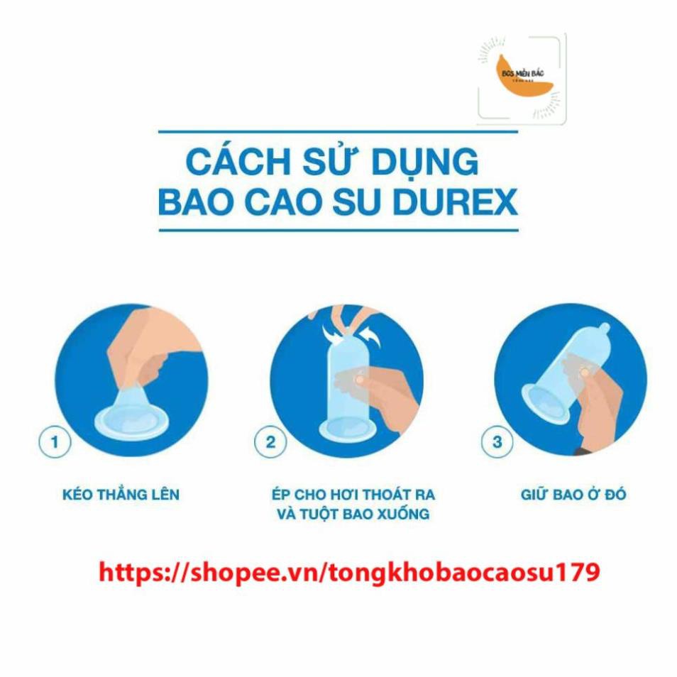 Bao cao su Durex Kingtex vừa vặn với kích thước đa số đàn ông người Việt hộp 12c