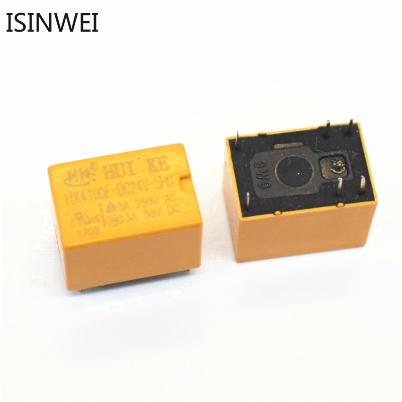 5PCS HK4100F-DC24V-SHG 3A 24V 6 PIN Relays Wholsale Price