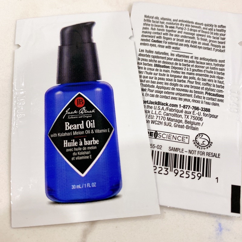 Sample Dầu dưỡng da Jack Black Beard Oil