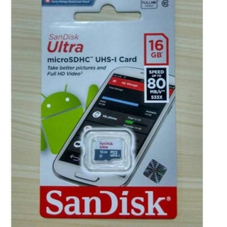 ➮ Sandisk Chính Hãng 80MB / s 16GB Nguyên Bản ☞