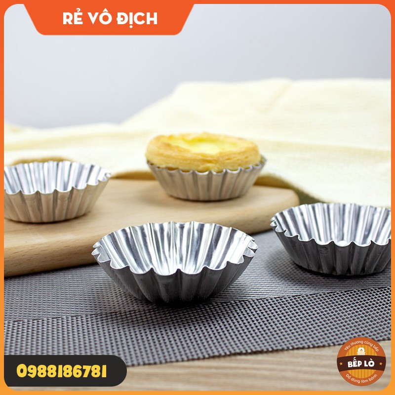 Khuôn tart vân hình hoa cúc làm bánh tart, thạch, bánh pudding, bánh ngọt Y29-Y26 SỬ DỤNG NHIỀU LẦN