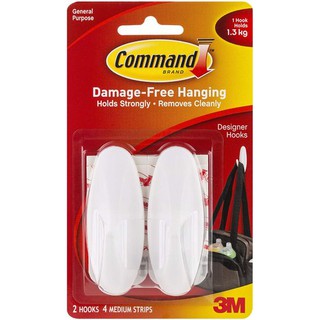 MÓC DÁN TƯỜNG 1.3KG VỈ 2 CÁI COMMAND-3M