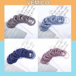 Set 100 dây buộc tóc có túi zip sc07