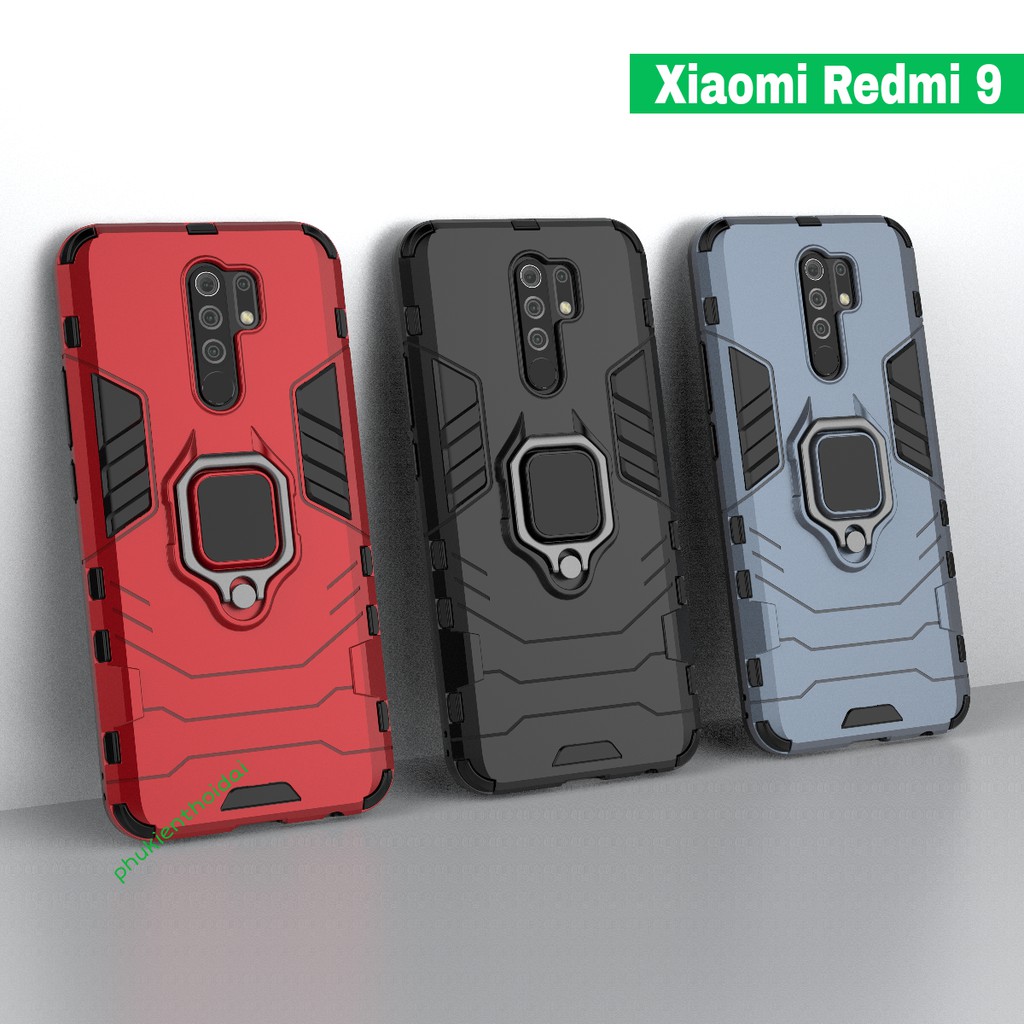 Xiaomi Redmi 9 / Redmi 10 Ốp lưng chống sốc Iron man Iring cao cấp ( mẫu mới )