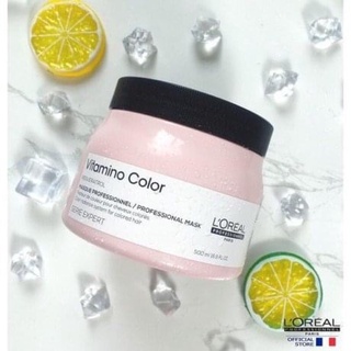 #l'oreal_pháp Hấp dầu giữ màu tóc nhuộm Loreal Professionnel Vitamino color radiance masque cao cấp 500ml