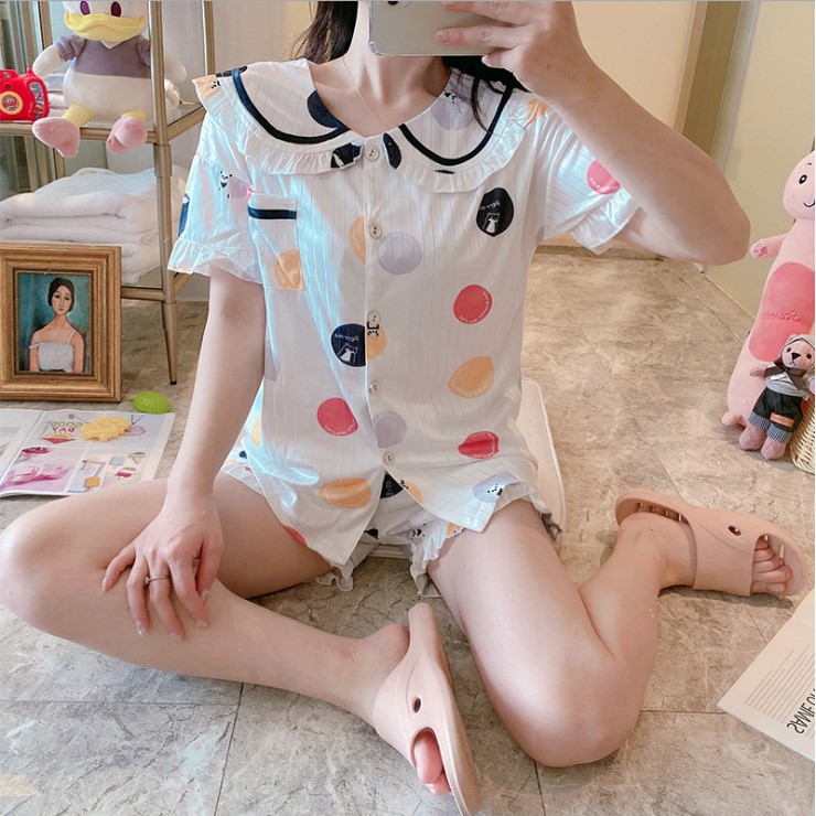 Pijama Tay Ngắn Quần Cộc Thoáng Mát - Nhiều Mẫu DB023 | BigBuy360 - bigbuy360.vn