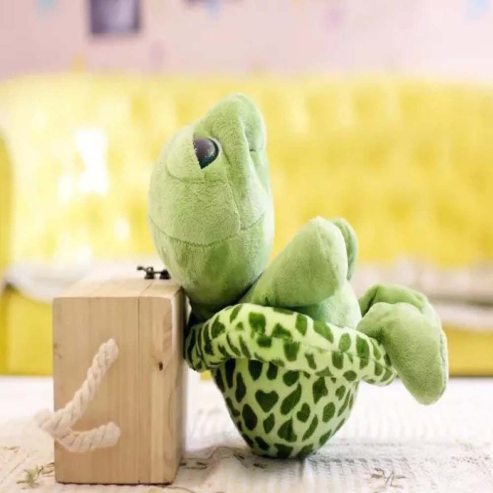 Rùa nhồi bông màu xanh lá 20cm dễ thương cho bé