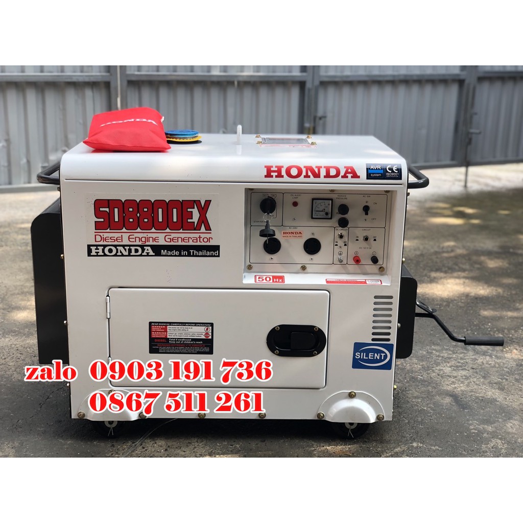 Máy phát điện Honda Thái Lan SD 8800EX- Thêm đề cót khi máy phát điện hết ắc quy