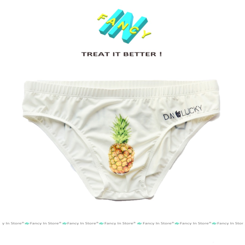 Sịp Tam Giác Bikini Nam Vui Nhộn, Quần Lót Nam Gợi Cảm Mùa Hè Fancy In - BK005