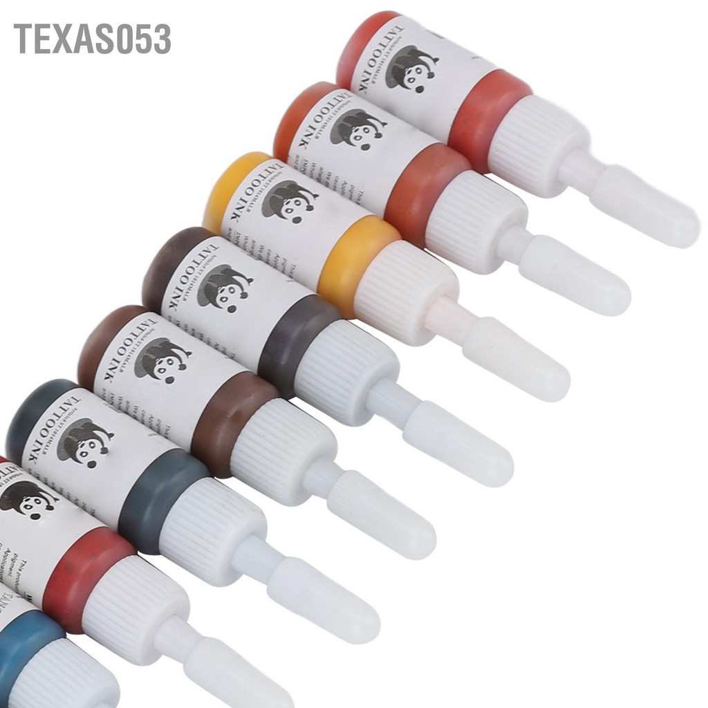 Texas053 10 cái 5ml Da Cơ Thể Nghệ Thuật Hình Xăm Bộ Mực Lâu Dài Màu Sắc Nguồn Cung Cấp Microblading