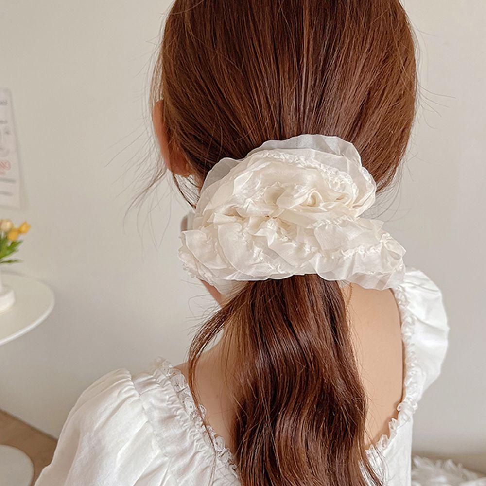 Epoch Dây Cột Tóc Vải Lông Xù Xinh Xắn Thanh Lịch Kiểu Pháp