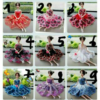Đầm cho búp bê barbie, xinyi, licca, kexin
