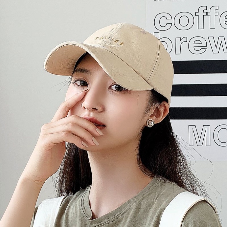 Mũ lưỡi trai Cruise phong cách ulzzang nam nữ cá tính màu Be, Đen