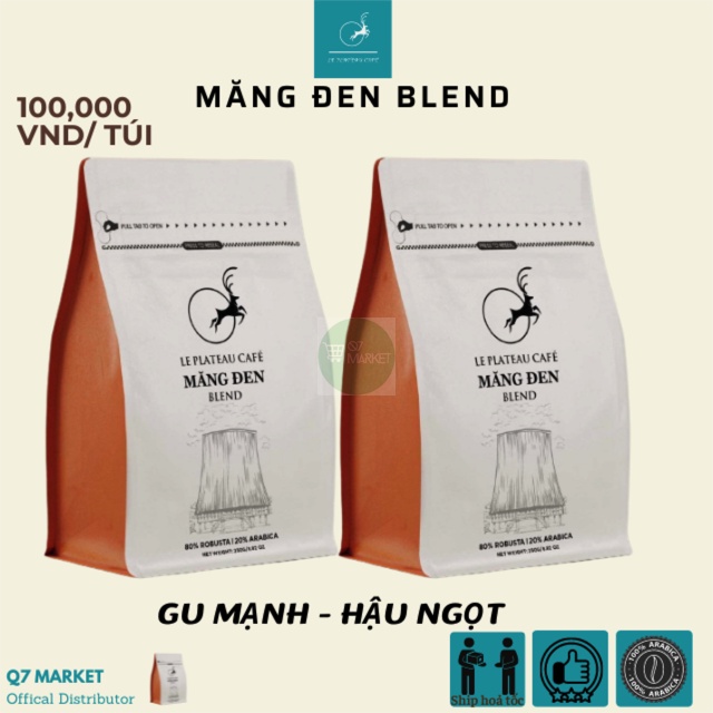 Cà phê Robusta rang xay, thơm ngon hương vị đậm đà, ca phe phin, cold brew Măng Đen Blend coffee, q7market | BigBuy360 - bigbuy360.vn