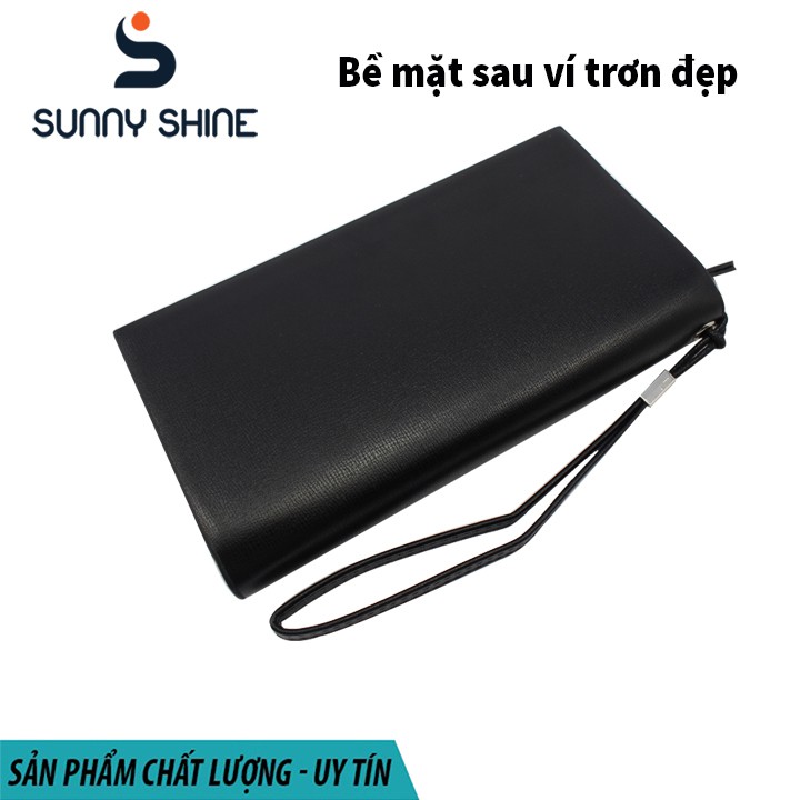 Bóp Ví da Cầm Tay Nam Nữ dáng đứng dài sang trọng xinh xắn Unisex Baellerry Thời Trang Cao Cấp VNA102 | BigBuy360 - bigbuy360.vn