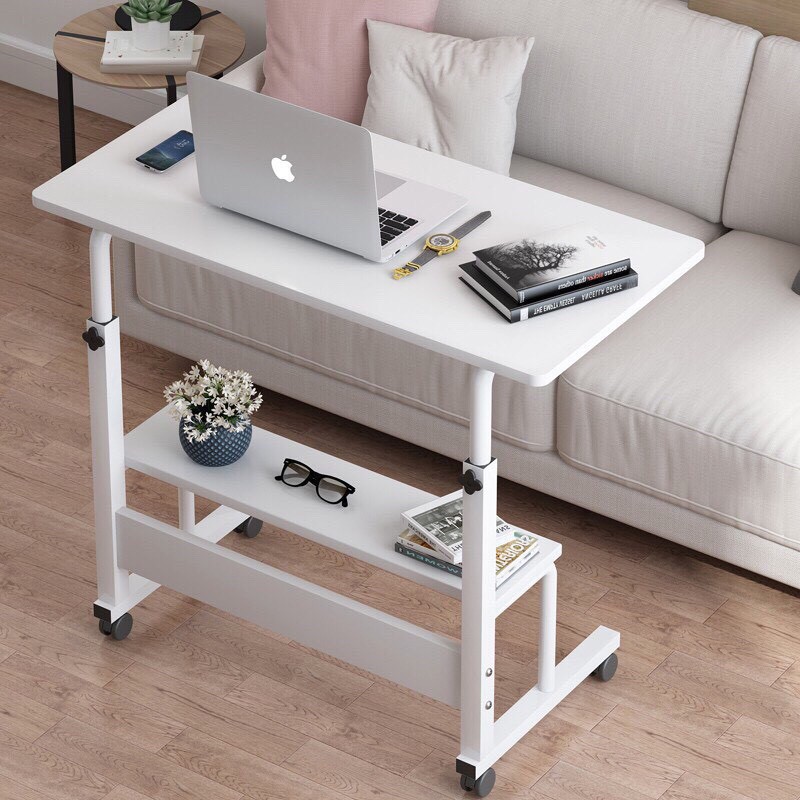 𝐁𝐚̀𝐧 học thông minh ngồi làm việc với ghế, sofa, ngồi giường Lazy Desk có bánh xe di chuyển, nâng