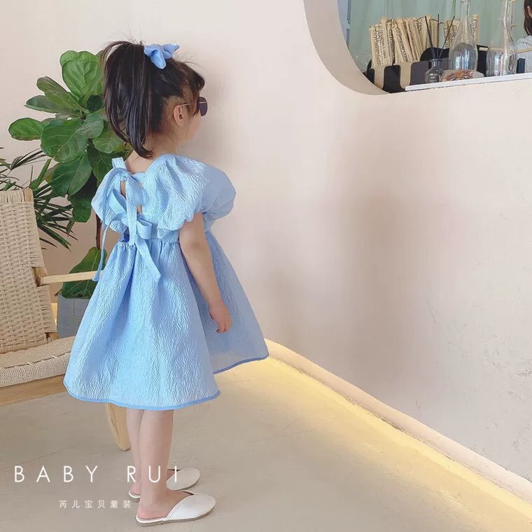 Váy Bé Gái Hml Chất Sốp Mềm Mát, Đầm Bé Gái Chất Mát Dễ Thương Sai Đại Cho Bé Từ 1-10 Tuổi Mã A18