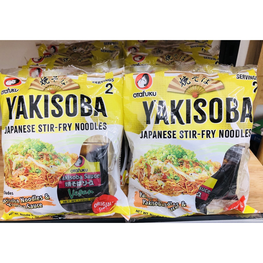 [HÀNG NHẬT] Mì xào YAKISOBA kèm gói nước sốt - Bịch 2 phần ăn [CHUẨN VỊ TRUYỀN THỐNG NHẬT]