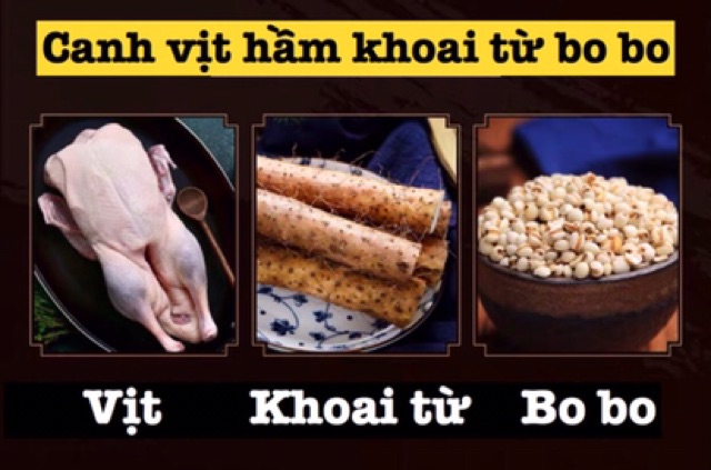 Canh hầm tự sôi gà ác nhân sâm - vịt khoai từ bo bo Lý Tử Thất