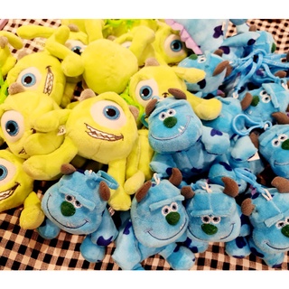 Móc khoá gấu bông Disney Monster University Công ty quái vật Mike Sullivan Sulley Sully 6-8cm