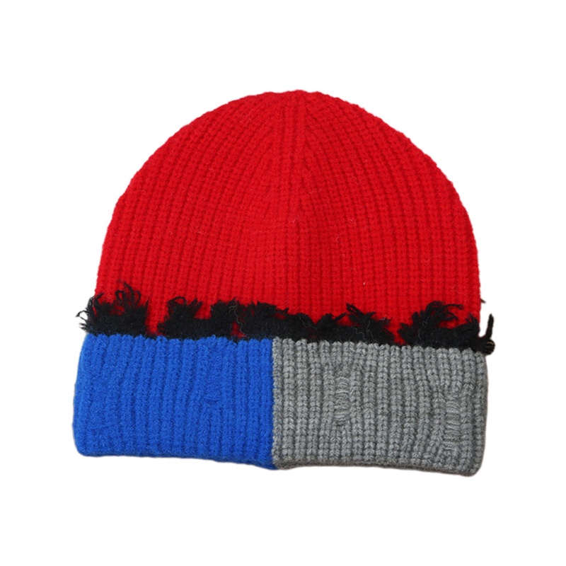 Mũ beanie Dệt Kim Co Giãn Màu Khối Đơn Giản Thời Trang Hàn Quốc