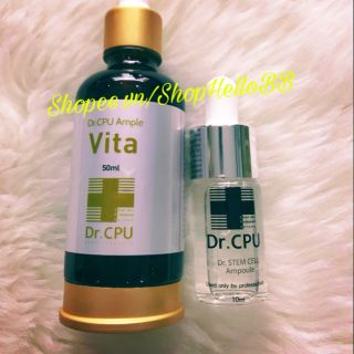Combo TẾ BÀO GỐC + SERUM chuyên tái tạo, dưỡng trắng da AMPOULE VITA chính hãng Dr. CPU