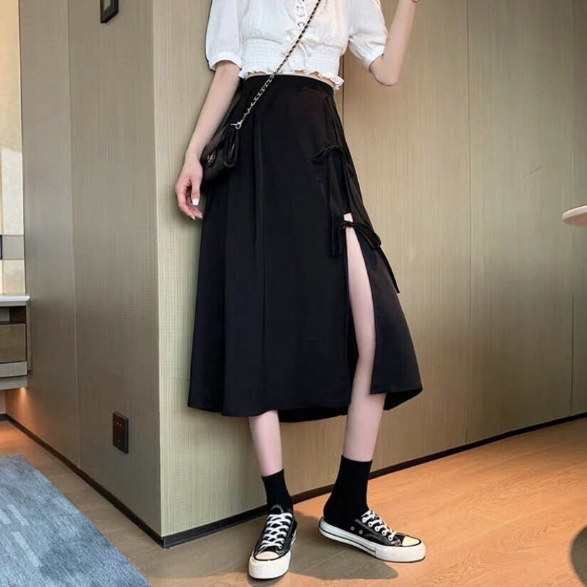 CHÂN VÁY ĐŨI XẺ MIDI ( SIÊU CÁ TÍNH ) có lót trong CV05 | BigBuy360 - bigbuy360.vn