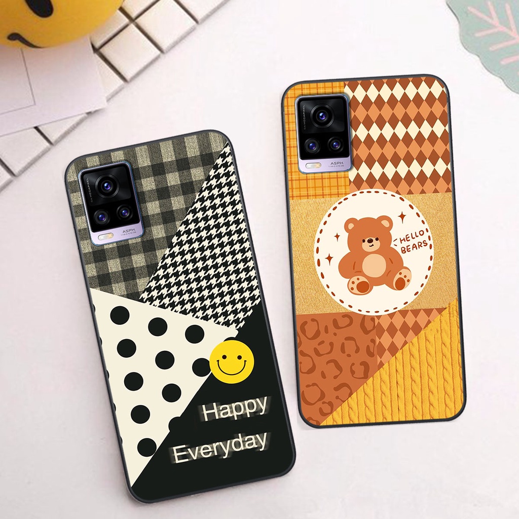 Ốp lưng Vivo V20 happy day, gấu bear dễ thương - BỀN - ĐẸP -BAO GIÁ TOÀN THỊ TRƯỜNG