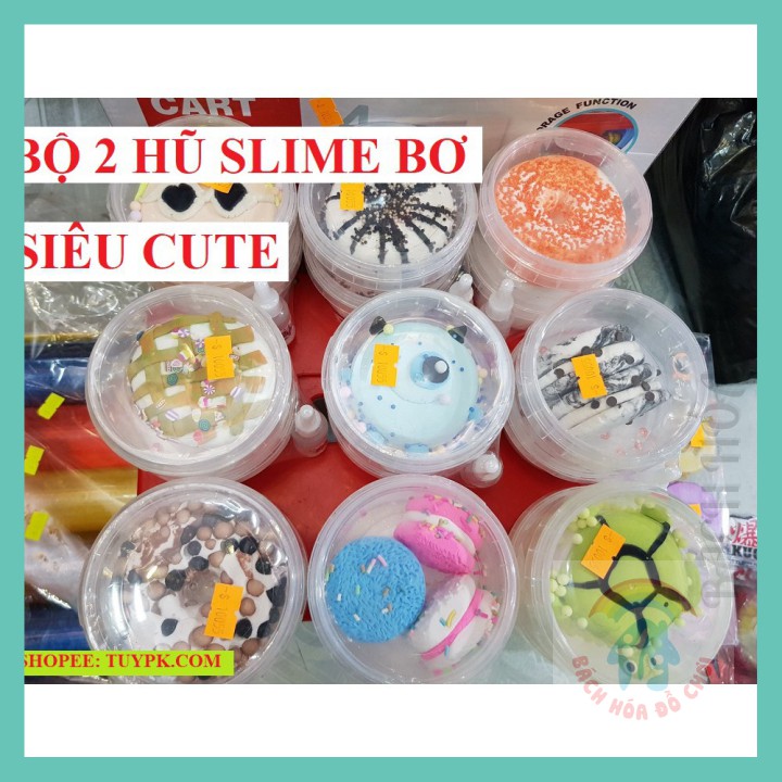 [Slime BƠ]-HOT!!! COMBO 2 hộp: slime sữa + slime đất sét = thành slime BƠ, hình cực dễ thương