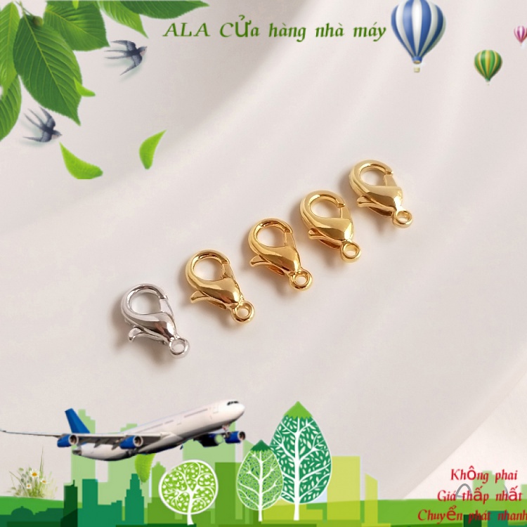 💖Đồ trang sức DIY💖Giữ màu vàng 14K mạ vàng 18K tôm hùm trang sức móc khóa Vòng đeo tay kết thúc kết nối khóa lò xo Khóa phụ kiện tự làm vật liệu