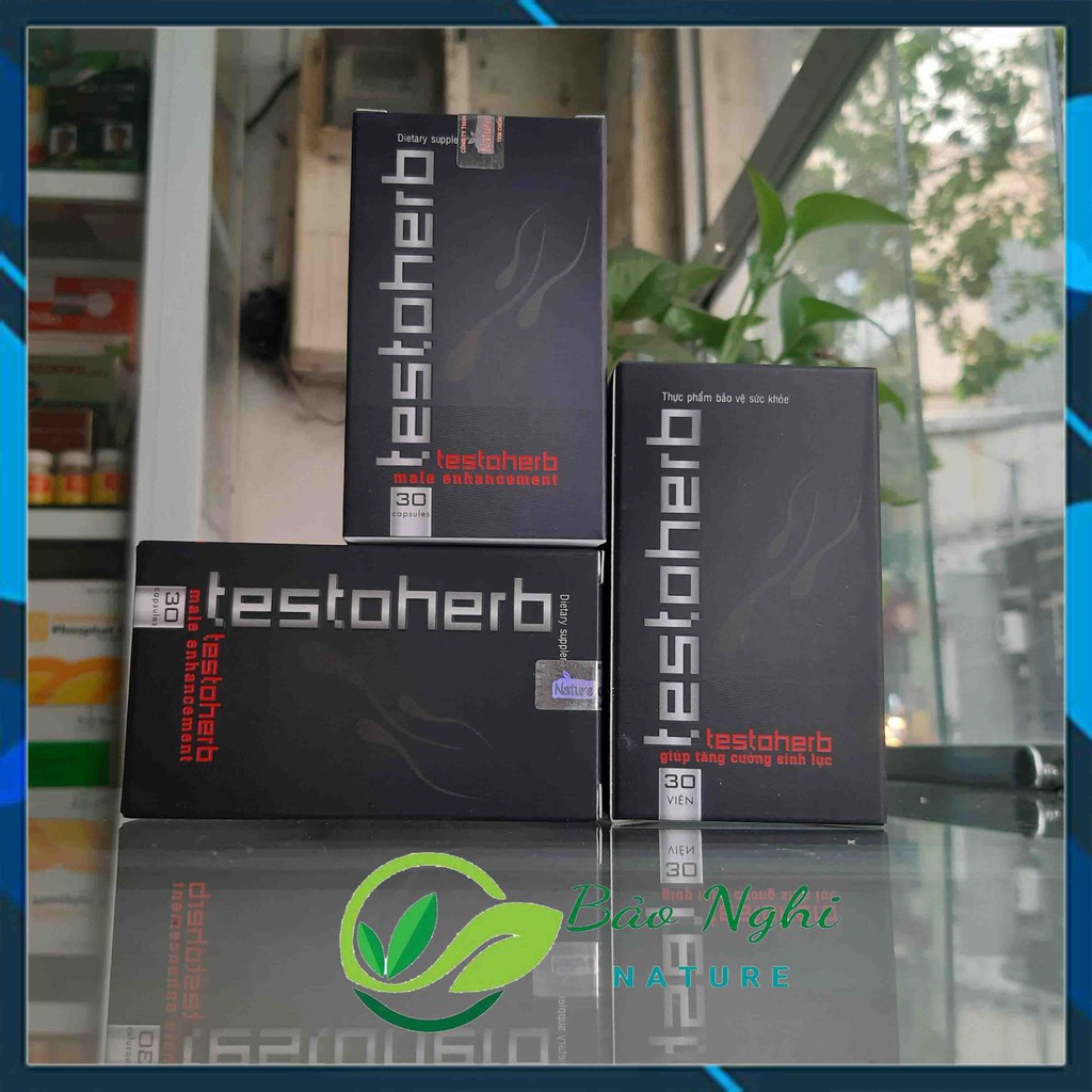 Viên Tăng Cường Sinh Lý Testoherb - Khai Phá Tiềm Năng Nam Giới - Chính Hãng Hộp 30 Viên [Có Che Tên]