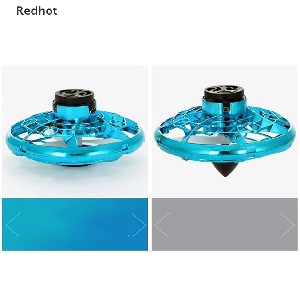 &lt; Redhot &gt; Con Quay Đồ Chơi Spinner Mini Có Đèn LED Loại UFO Nâng Cấp Chuyến Bay