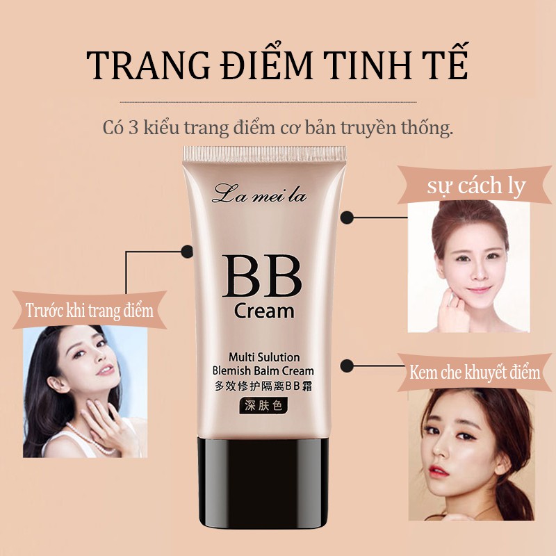 Bộ trang điểm đầy đủ LAMEILA 7 món makeup xinh kem nền phấn phủ phấn mắt mascara kẻ mày kẻ mắt dạ son kem-URBLML-T7