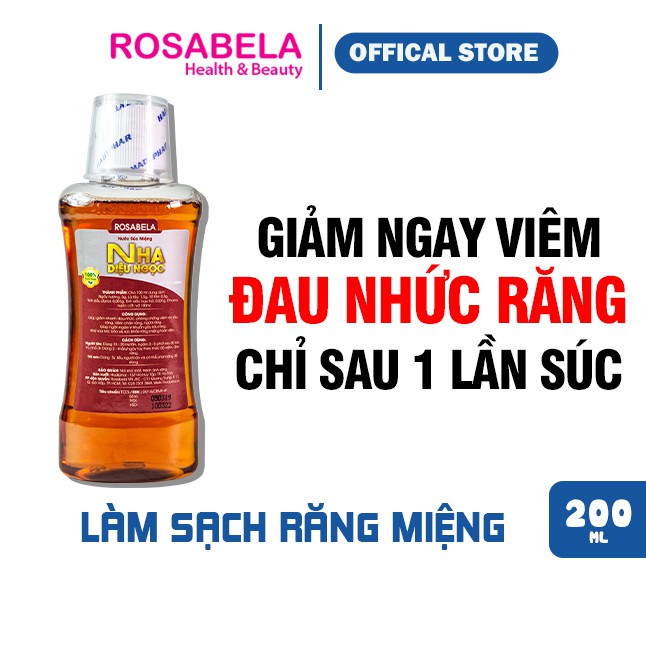 Nước súc miệng giảm nhanh đau nhức răng Nha Diệu Ngọc ❤️FREESHIP❤️ An toàn từ thảo dược thiên nhiên [Hàng chính hãng]