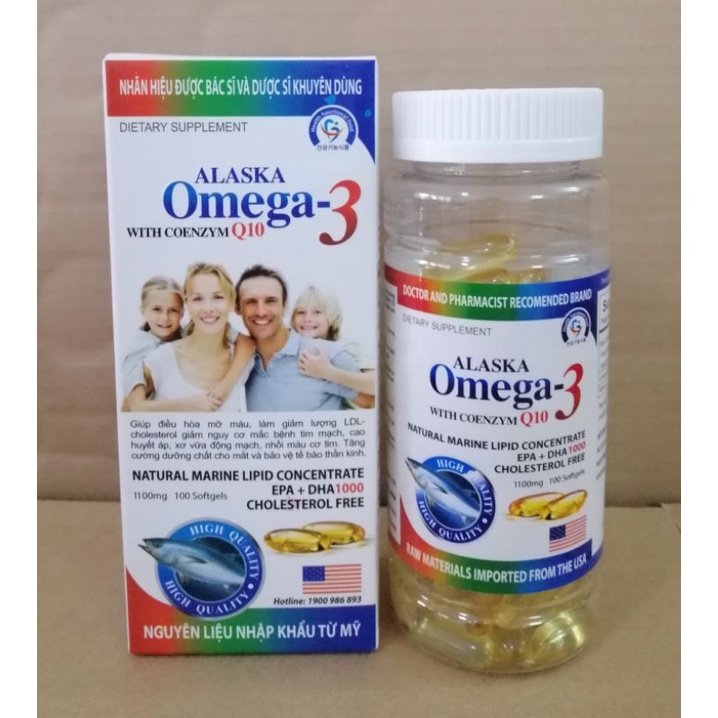 Alaska omega 3 bổ sung dưỡng chất, tăng cường thị lực cho mắt