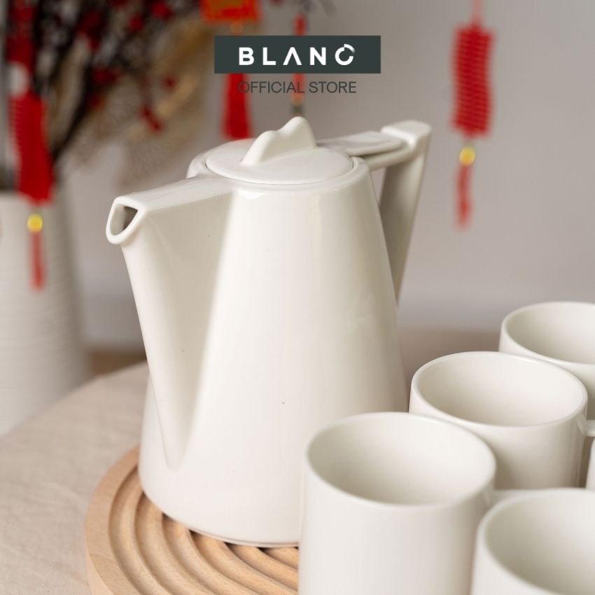 Bộ Ấm Trà Sứ Phong Cách Bắc Âu Jasmine BLANC'