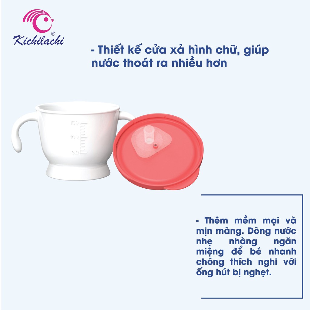 Cốc Tập Uống Nước, Uống Sữa 3 Giai Đoạn Kichi 150ml